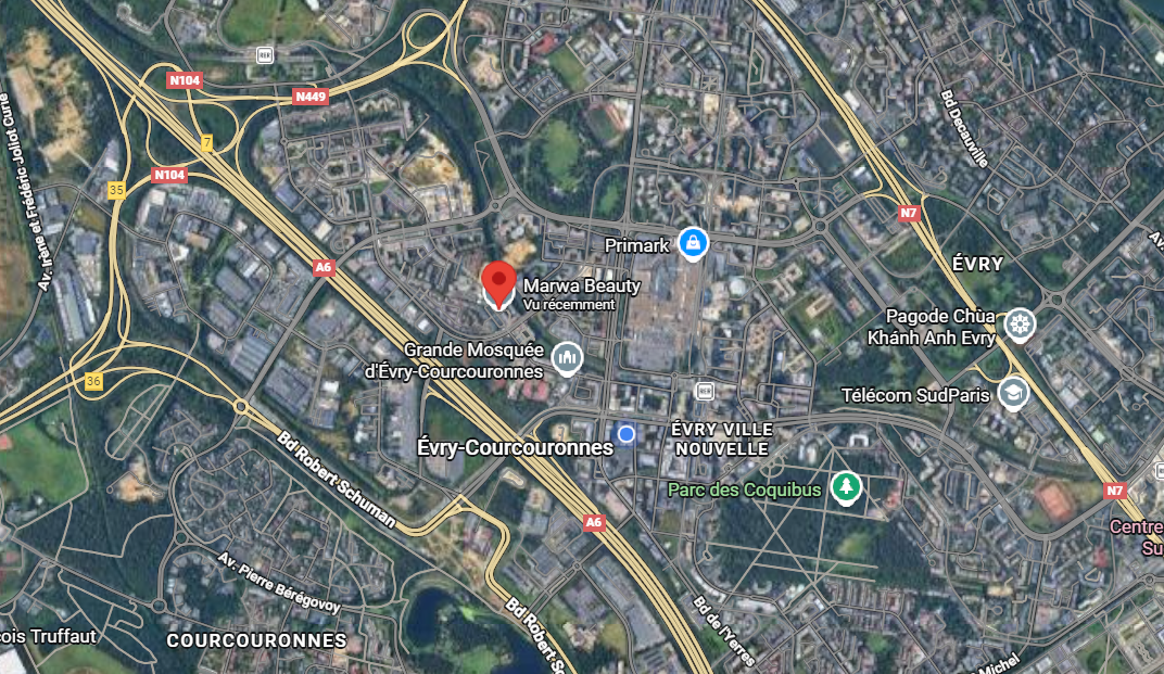 Cliquez pour voir l'itinéraire vers Marwa Beauty